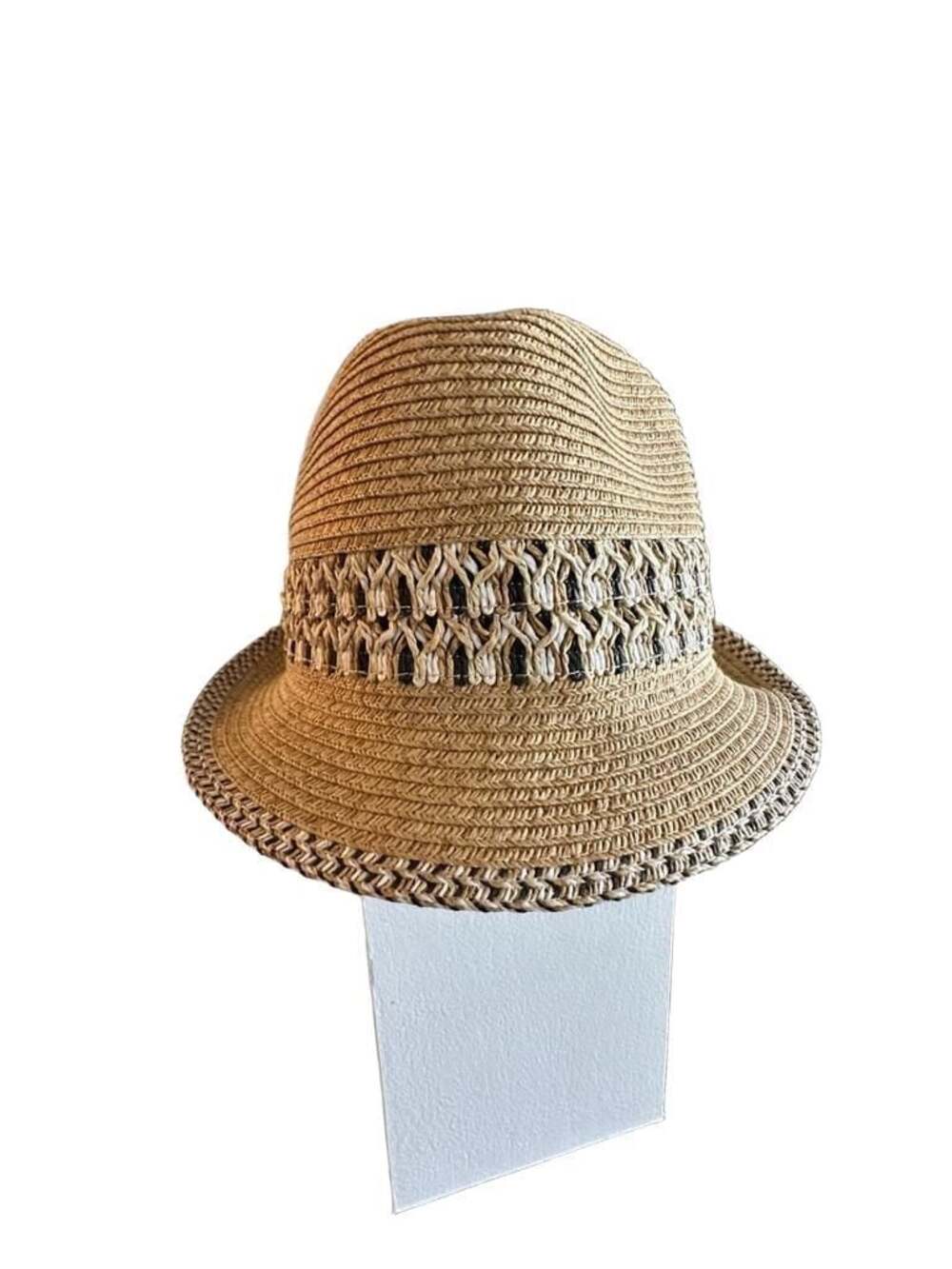 The Hatter Company Style #7820 Woven Straw Fedora Hat